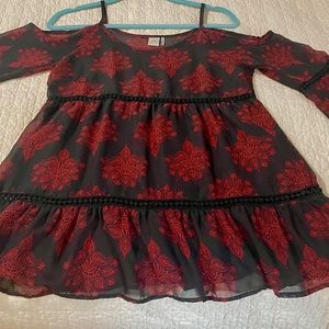 Paper Crane Sheer off shoulder blouse XS